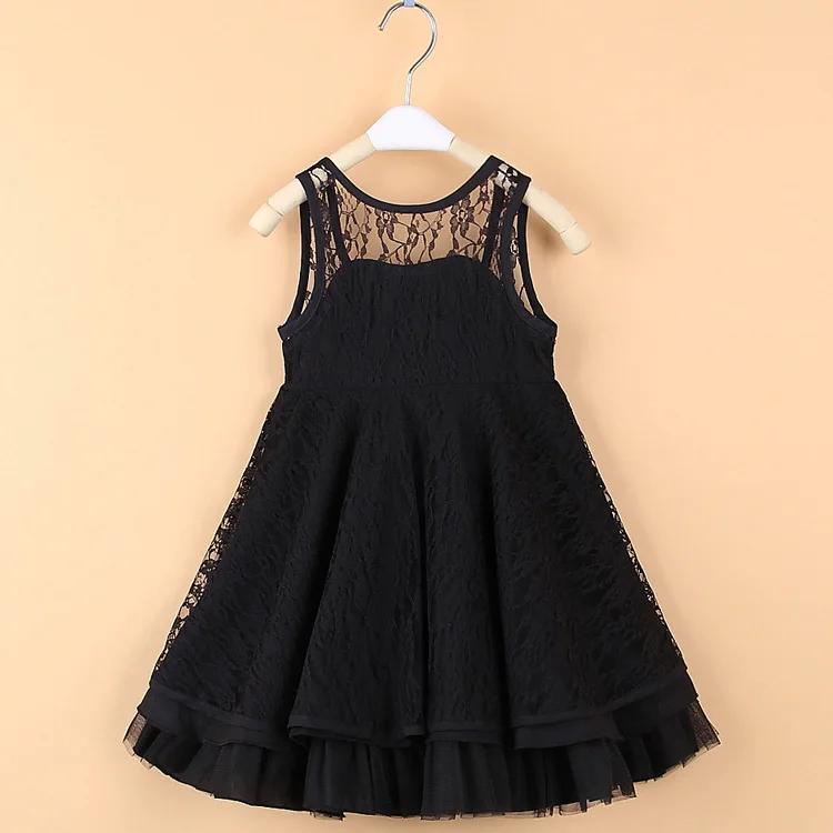 Clearance Girls Dress Cotton Lace Dress Children Party Dresses Kids