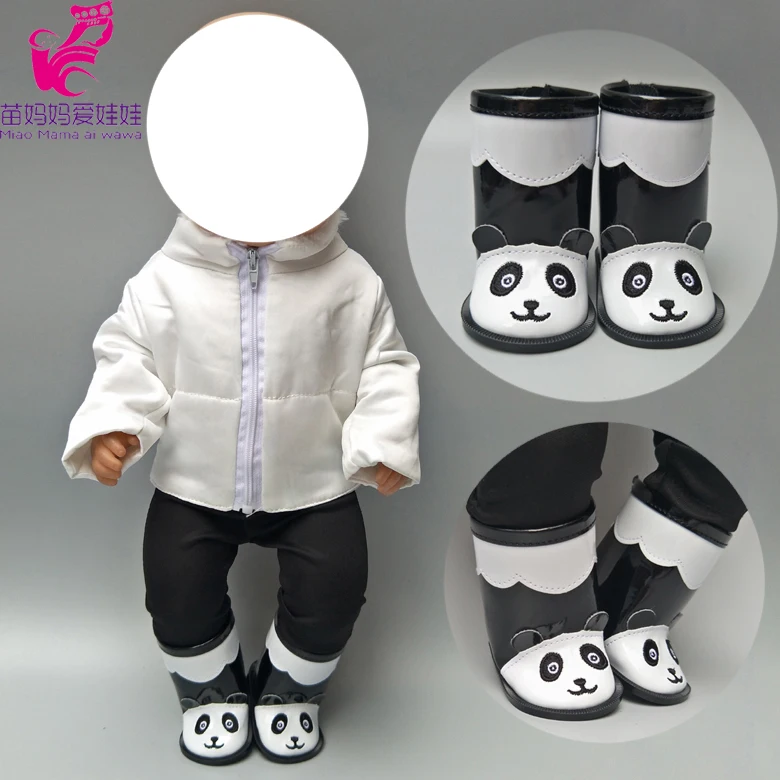 

7.5 cm doll boots for 43 cm baby doll shoes cute animal shoes baby doll high tops 18" doll shoes rain boots