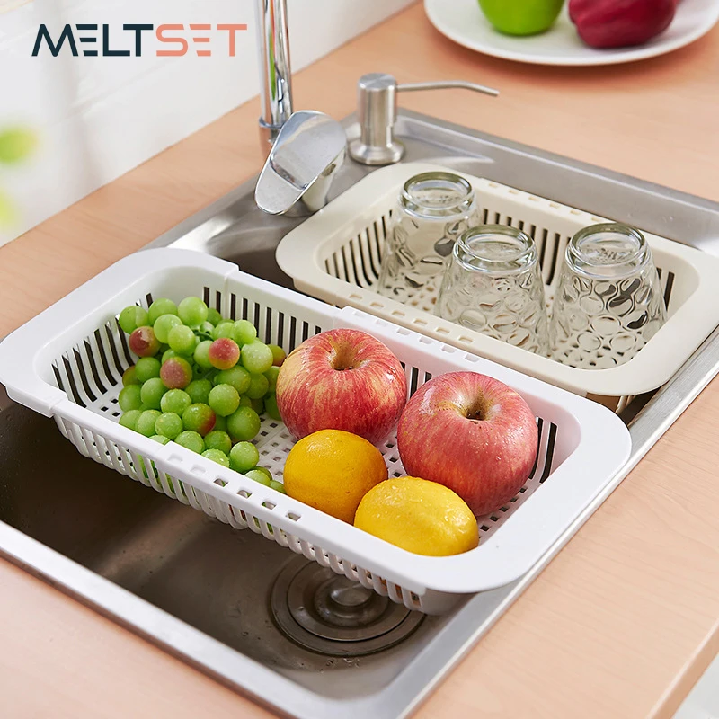 Buy Adjustable Washing Drain Basket Eco Friendly Food