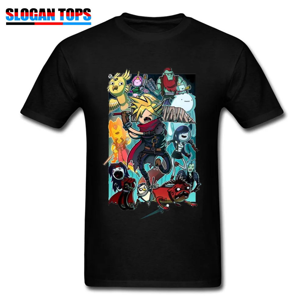  Men T-Shirt Fantasy-Time-VII Printed On Tops & Tees Cotton Round Neck Short Sleeve Gift Tees Fall Drop Shipping Fantasy-Time-VII black