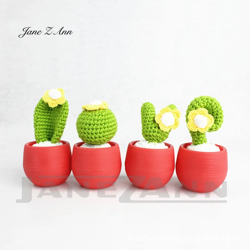 

Jane Z Ann Newborn baby photo props handmade knitting plant infant creative bonsai cactus love picture photography ideas