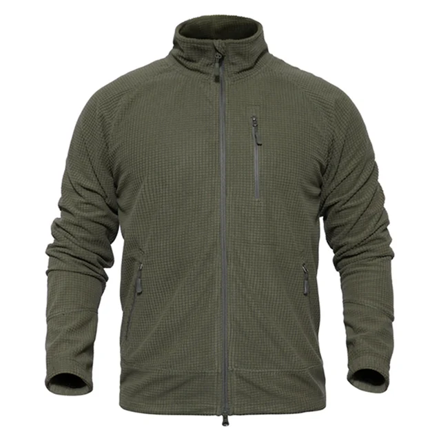 Outerwear Spring Military Tactical Fleece Jacket Men Chest Pocket