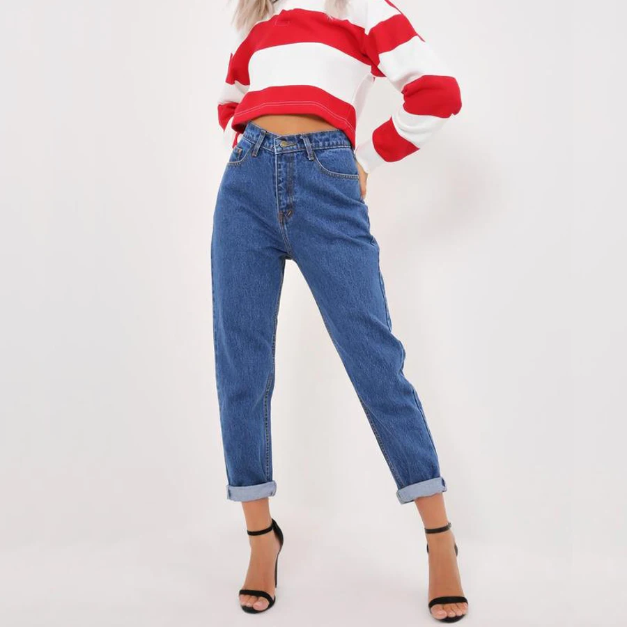 

Jeans woman mom jeans Pants Boyfriend jeans for women with high waist Plus size women's jeans denim trousers korean style women