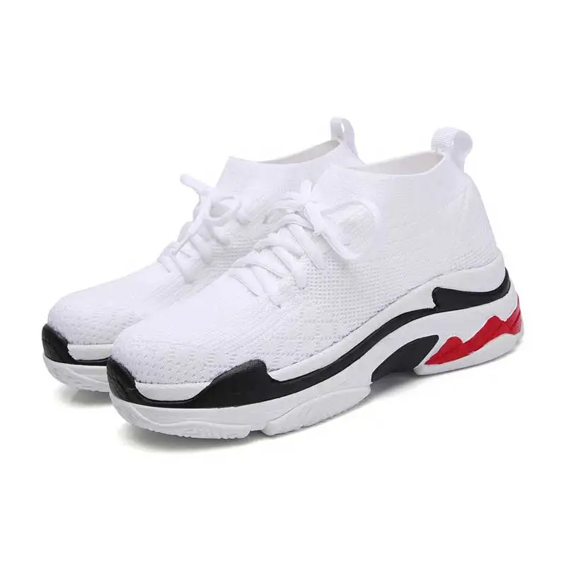 

Women Casual Shoes Woman Chaussure Female Black White Red Breathable Runing Shoe Girl Sport Shoe Student Sneakers Autumn 2018