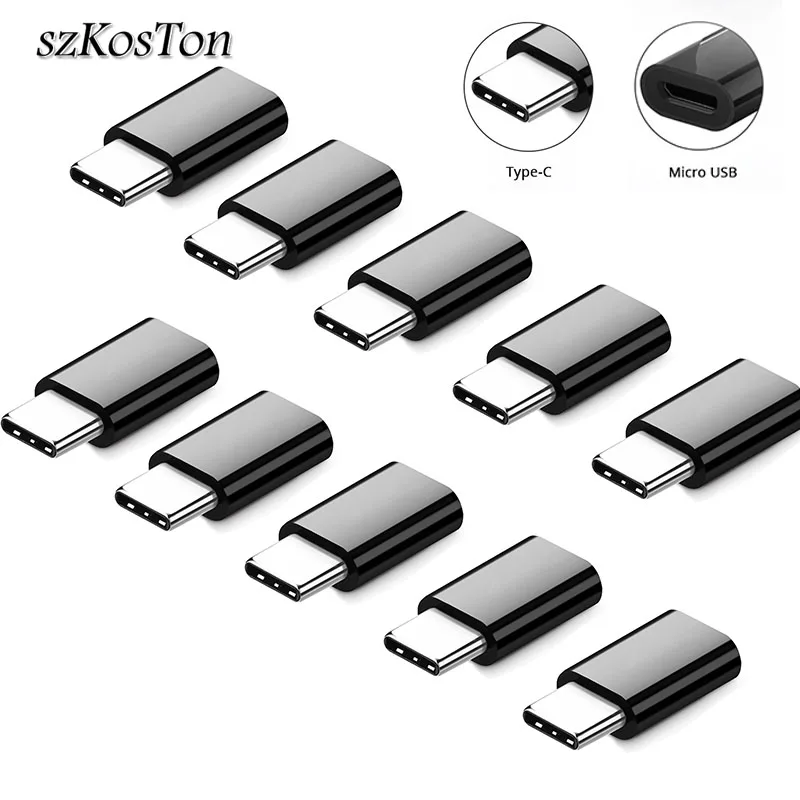 

10Pcs/5pcs Type C Adapter Male to Micro USB Female USB C OTG Adapter Support Data Sync Charge Converter For OnePlus Samsung LG
