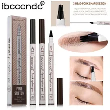Новые ручки для бровей IBCCCNDC 1 шт. профессиональная водостойкая ручка для татуировки бровей вилка наконечник эскиз макияж ручка косметический инструмент 30