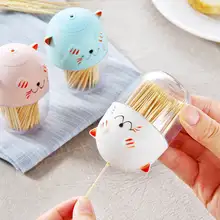 DoreenBeads Многофункциональная подставка для зубочисток из хлопка банка для ватных дисков портативный стол для украшения закусок для конфет и печенья коробка 3 цвета 1 шт