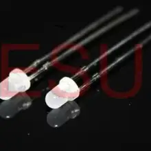 1000 шт х 3 мм белый рассеянный синий красный нефрит зеленый желтый 7 цветов быстрая вспышка широкий угол светодиодный светильник излучающий диод лампа Длинная нога