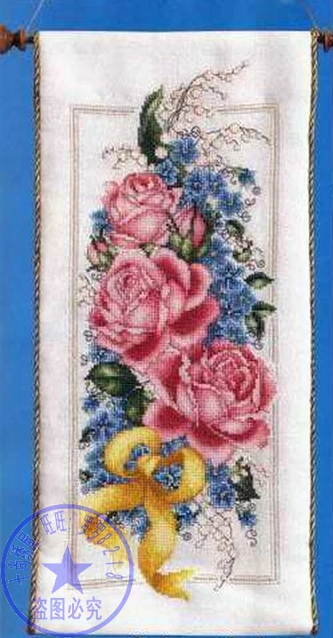 CS-1338 Counted Cross Stitch Kit Three Red Roses Rose Flower Flowers.jpg