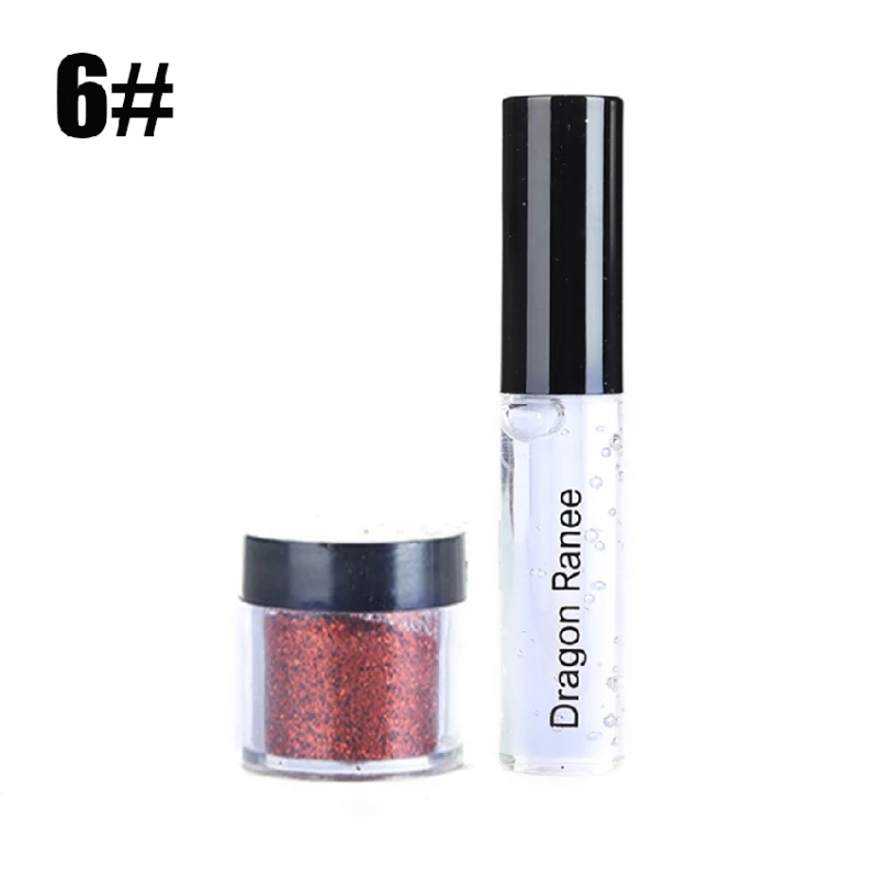 

LEARNEVER 1 Set Multicolor Eye Shadow Or Lipstick Stage Nightclub Party Show Eye Shadow Waterproof Long-lasting Beauty Make Up