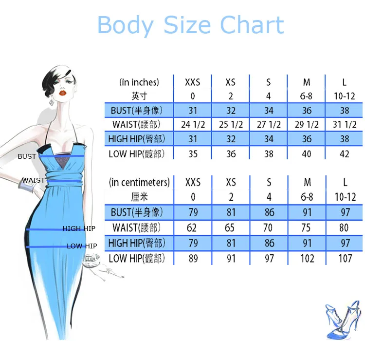 body size chart
