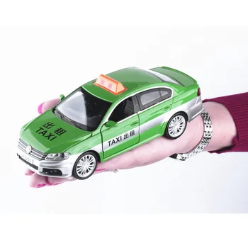 

New Arrival 1:32 Taxi Alloy Diecast Toy Vehicle Cars Pull Back Sound Light Model Car Toys for Children Gifts V033