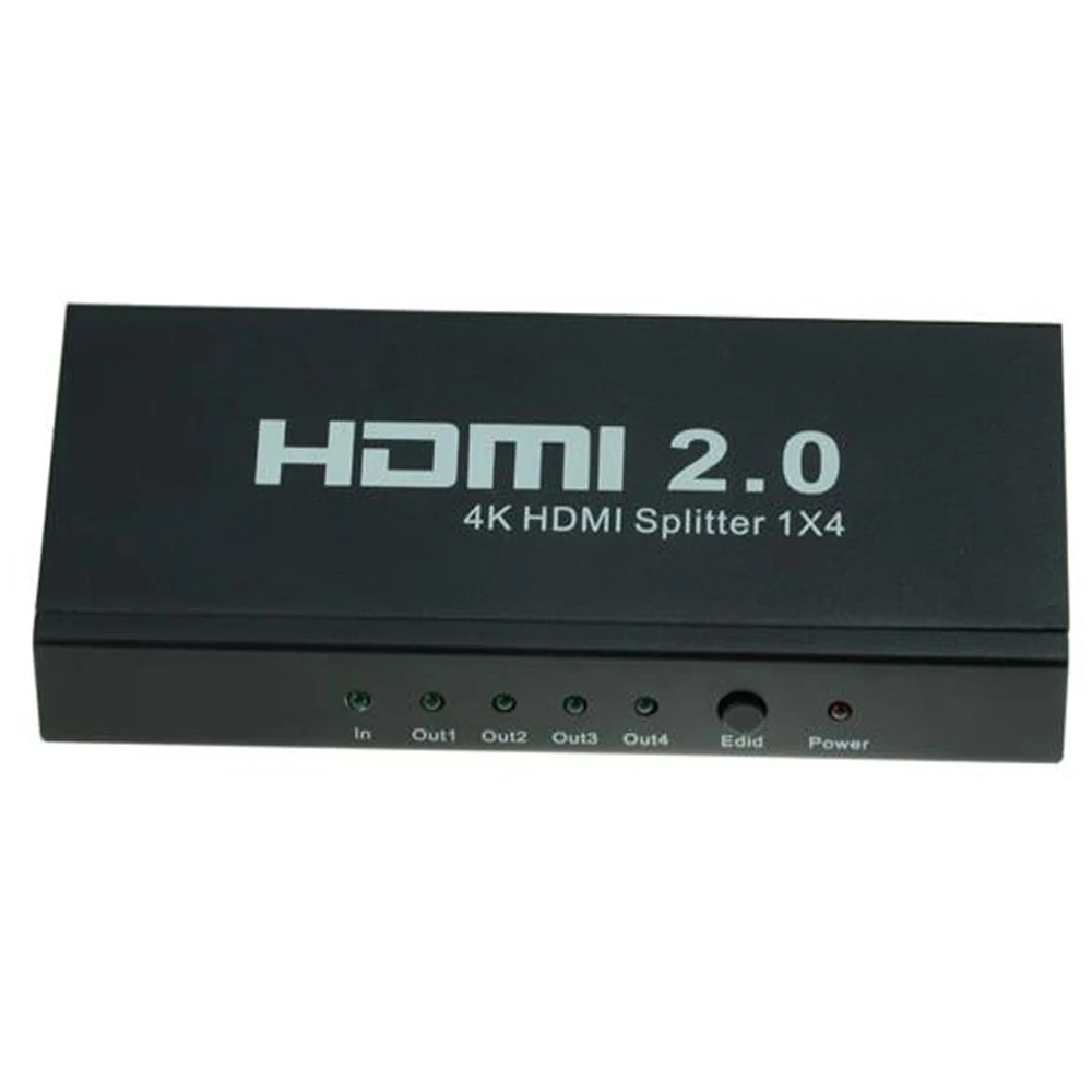 EMK 1X2 1x4 HDMI 2.0 Splitter,4K HDMI Splitter with Full Ultra HDCP 2.2, 4K at 60Hz ,3D Supports EDID Control (3)