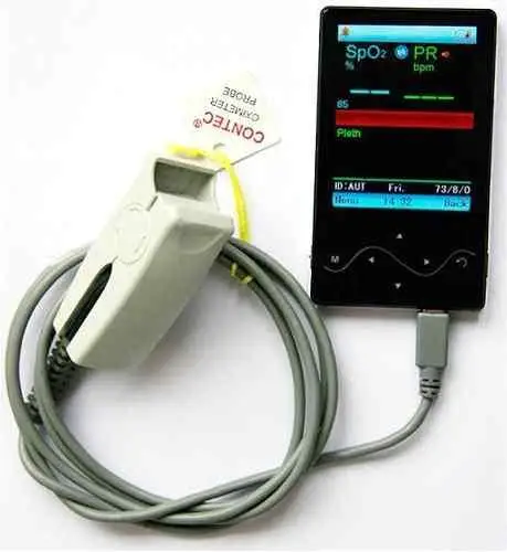 Contecmed Oximetro де Dedo CMS60F рук крови кислородом Мониторы SPO2 кабель USB