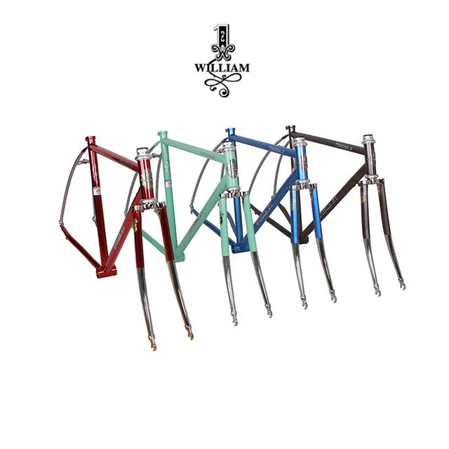 Cheap William 700C Frame Chrome-Molybdenum Steel LUG 520 Road Bike Frame Vintage Bike Frame /FORK Reynolds frame Cheap William 700C Frame Chrome-Molybdenum Steel LUG 520 Road Bike Frame Vintage Bike Frame /FORK Reynolds frame