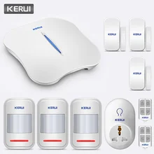 KERUI W1 wifi PSTN домашняя охранная сигнализация умная сигнализация мобильный телефон приложение управление Голосовая подсказка сигнализация с камерой