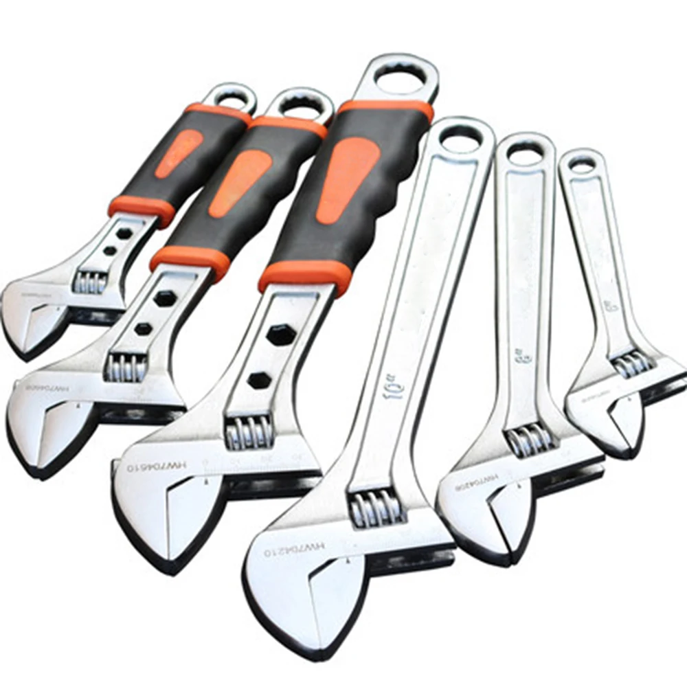 

Hardware Tools Multi-function Adjustable Wrench Plum Blossom Opening with Wrench 12 Inch 15 Live Open End Wrench Combination Set