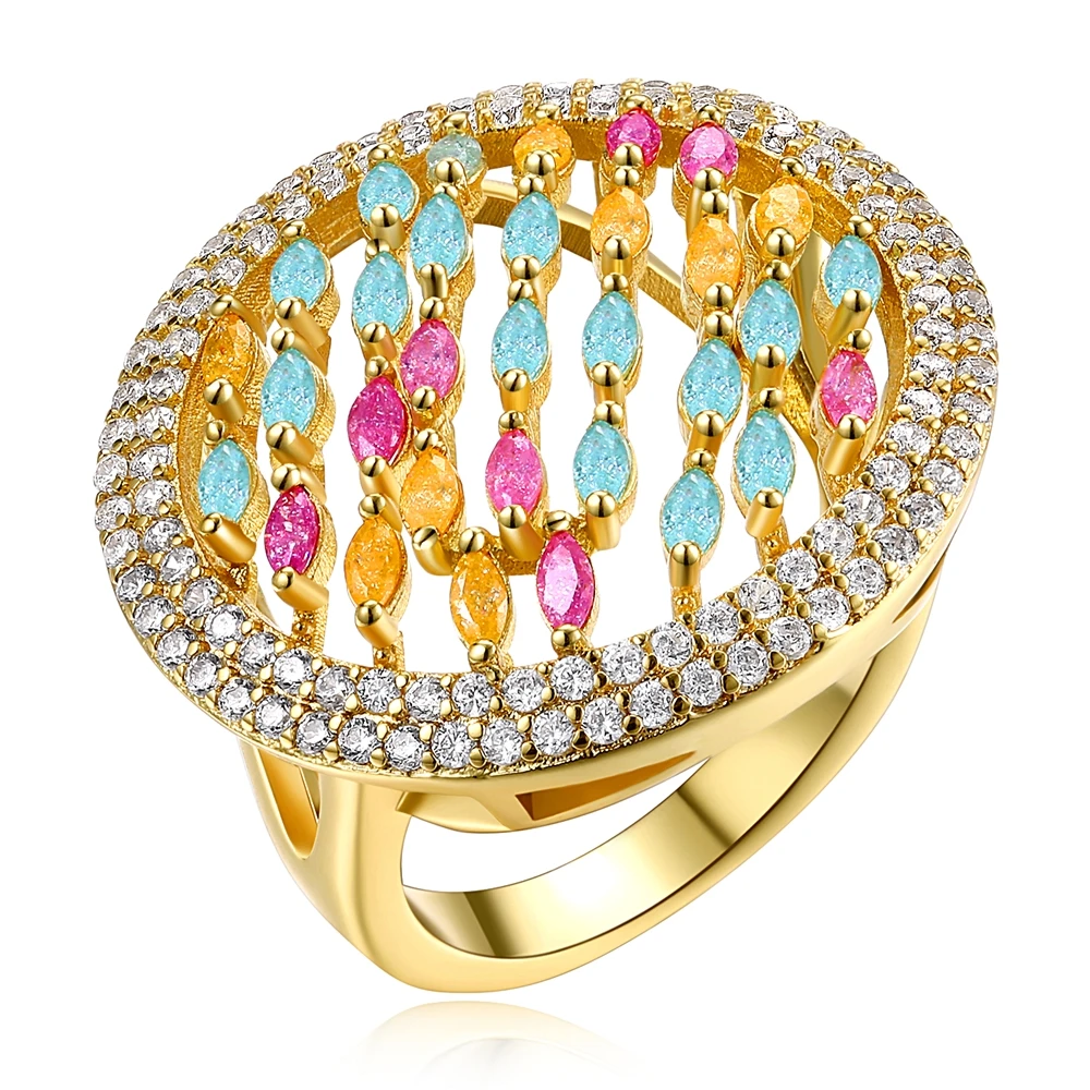 New Rings for women color stone Ring high quality party ladies rings