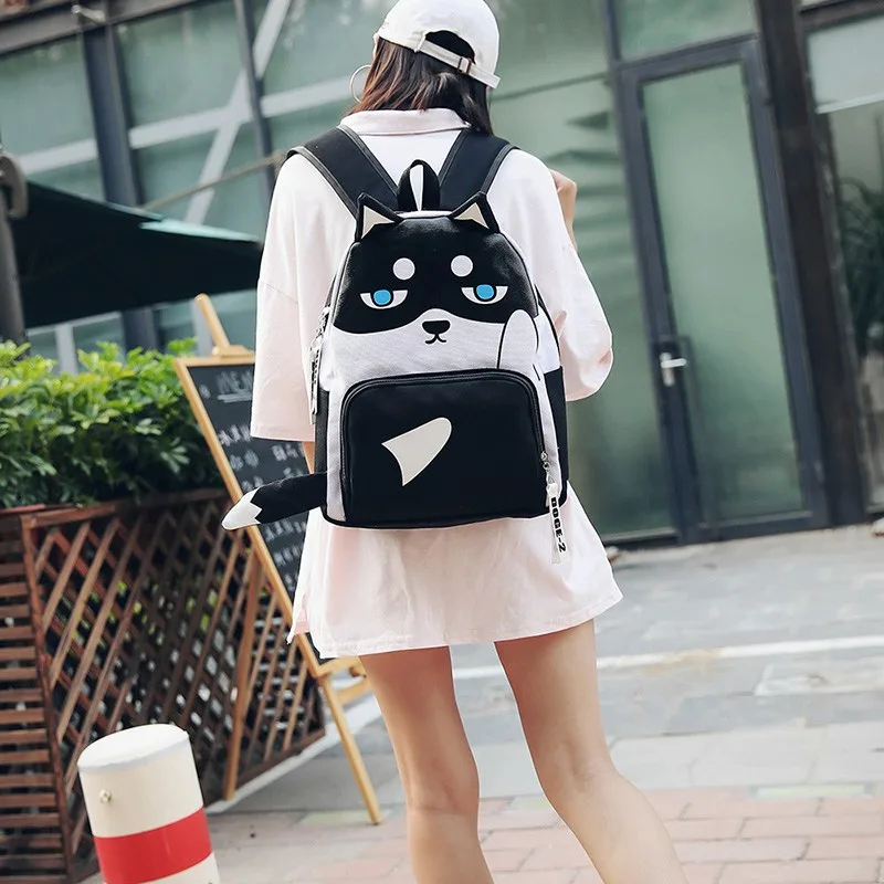 Flyone lovely cute husky backpack children mochilas animal backpack bag school bag bolsas boy