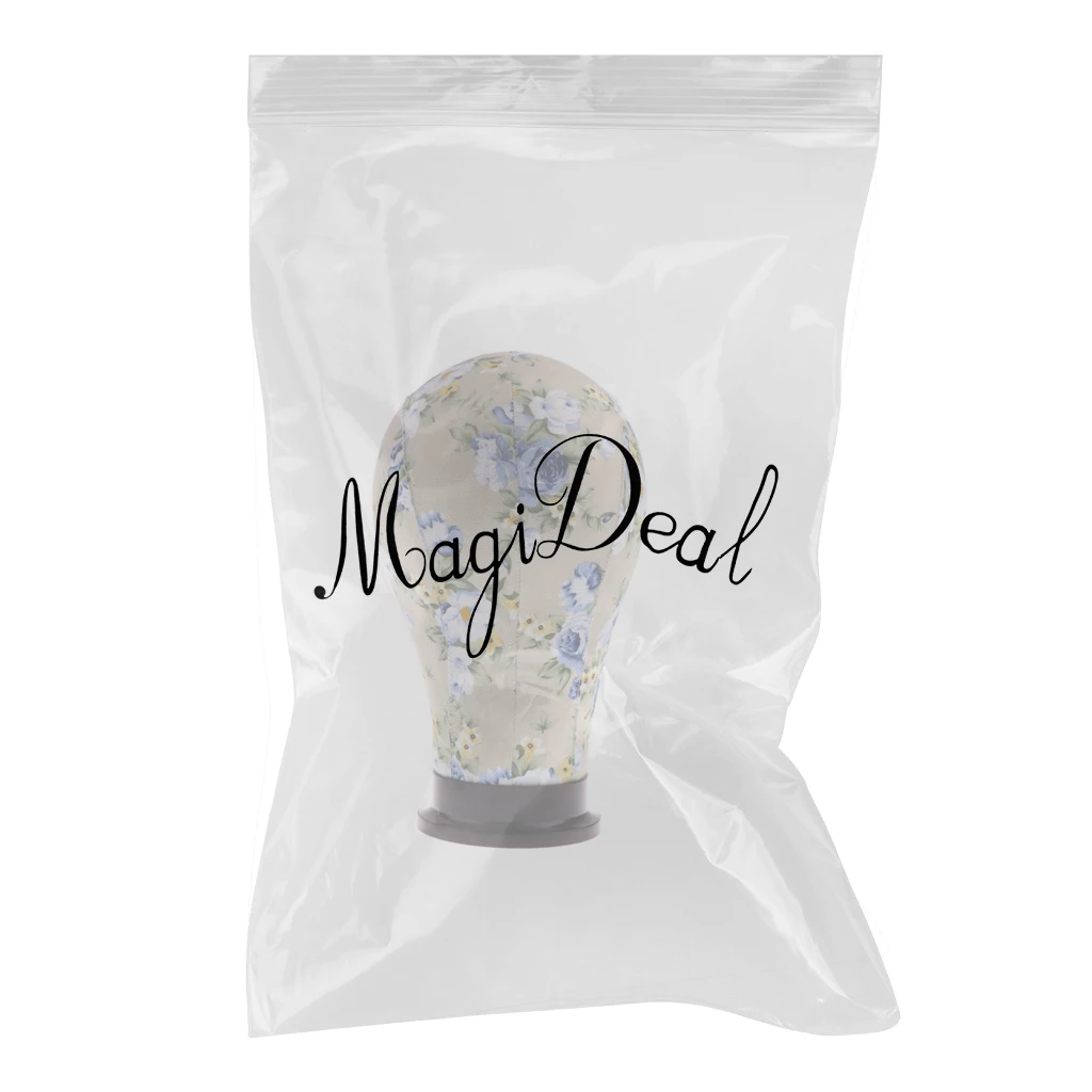 Mannequin Model Cork Head Canvas Cover Wig Making Hat Display Manikin Holder #D