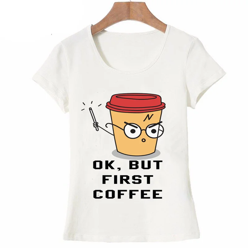 Новая мода Need More coffee Pls футболка для женщин милые kawaii футболка прекрасный Ленивец в короткий рукав Футболка для девочек - Цвет: Picture-2