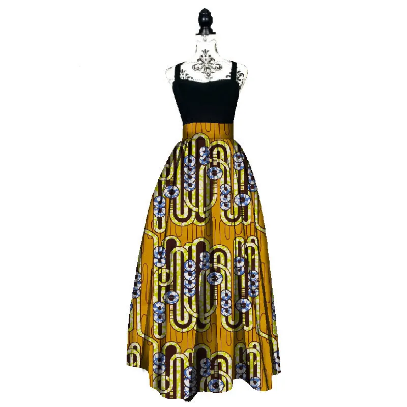 2017-Fashion-Women-African-Print-Long-Skirt-Ankara-Dashiki-High-Waist-A-Line-Maxi-Long-Umbrella(5)
