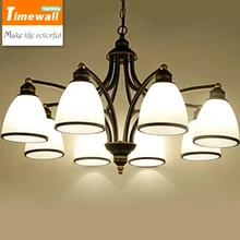 living room lamp chandelier lamp simple European American restaurant Nordic retro Continental Iron Lighting lamps