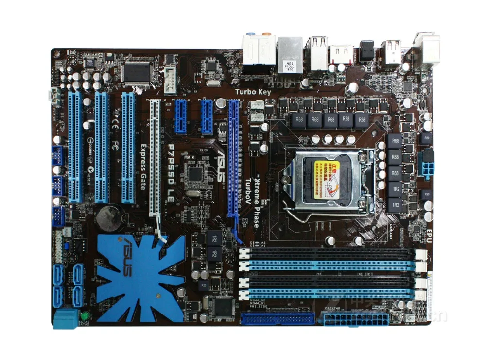 Оригинальная материнская плата ASUS P7P55D LE DDR3 LGA 1156 USB2.0 16 Гб для I5 I7 CPU P55 Настольная |