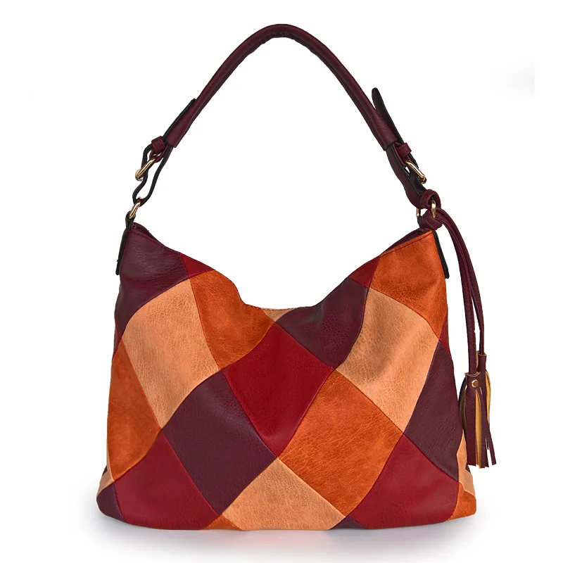 

Endpain Bags for Women 2019 Patchwork Luxury Handbags Women Bags Designer Pu Leather Hobos Shoulder Messenger Bag Female Bolsa