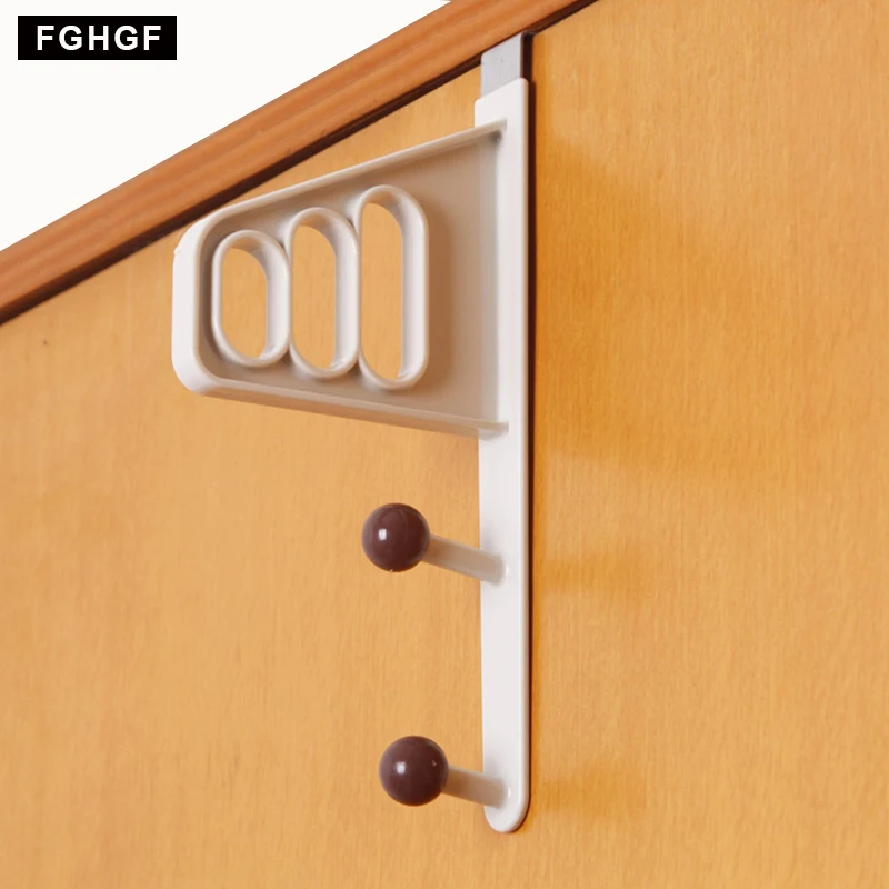 cheap Saving Space 3 Layers Door Back Clothing Hanger Living Room Bedroom Hook for Storage Hats Bags and Pants Closet Belt Holder Rack