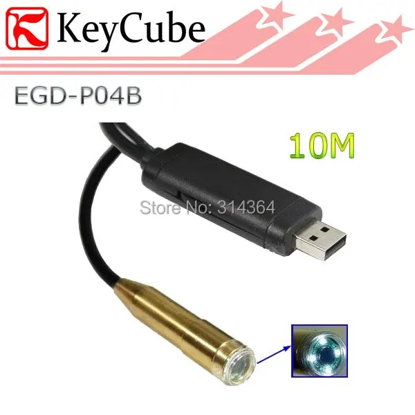 

10M Waterproof USB Borescope Endoscope 4 LED Inspection Tube Snake Sewer Camera Free Shipping