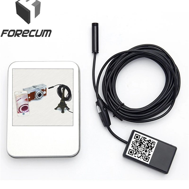 

FORECUM 1m 3.5m 5m Wifi Endoscope Camera Android Usb Endoscopio Hard Tube and Softwire iOS Mini Endoscope inspection camera