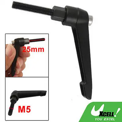 Machinery M5 x 20mm Threaded Knob Adjustable Handle Clamping Lever