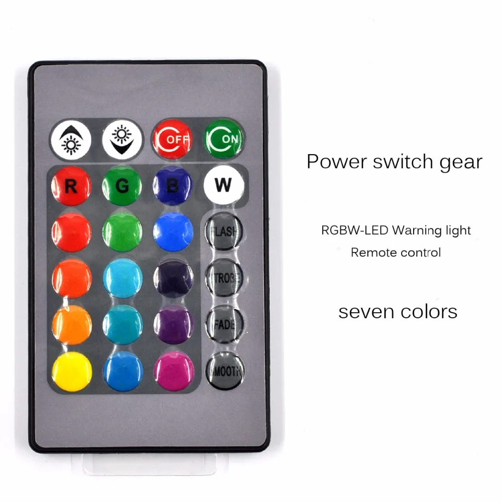 AutoEC-1set-Universal-Car-12V-T10-w5w-5050-RGB-6-LED-flash-Remote-Controller-Wedge-Light