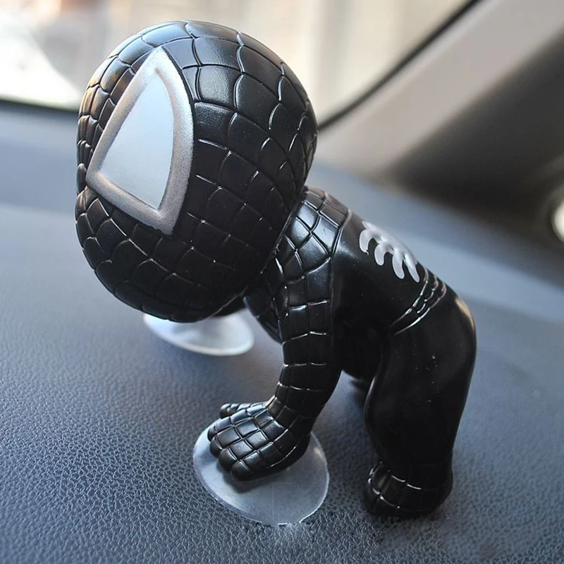 Милые присоски Человек-паук украшение интерьера автомобиля креативный мультфильм для Marvel Мстители герой фигурка Авто приборная панель украшения подарок