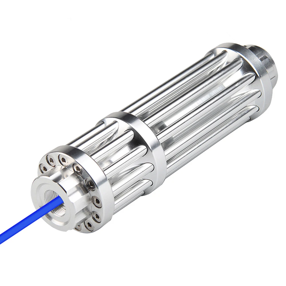 Günstig Mächtige Blaue Laser Pointer Taschenlampe 450nm 10000m Fokussierbar Laser anblick Pointer Lazer Taschenlampe Brennen Spiel Brennen zigarren
