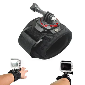 

Go pro Accessories 360 Degrees Go pro Wrist Band Arm Shell Strap With Adapter Mount For GoPro Hero 5 4 3+ 3 2 session Camera