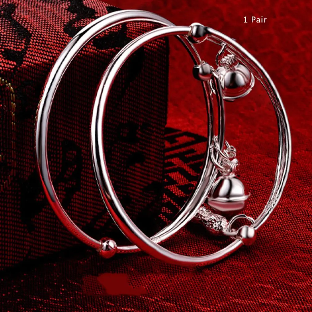 

DNF00165 children bracelet children push-pull bracelets&bangles Fine Jewelry Silver For Babies Safety Fashion