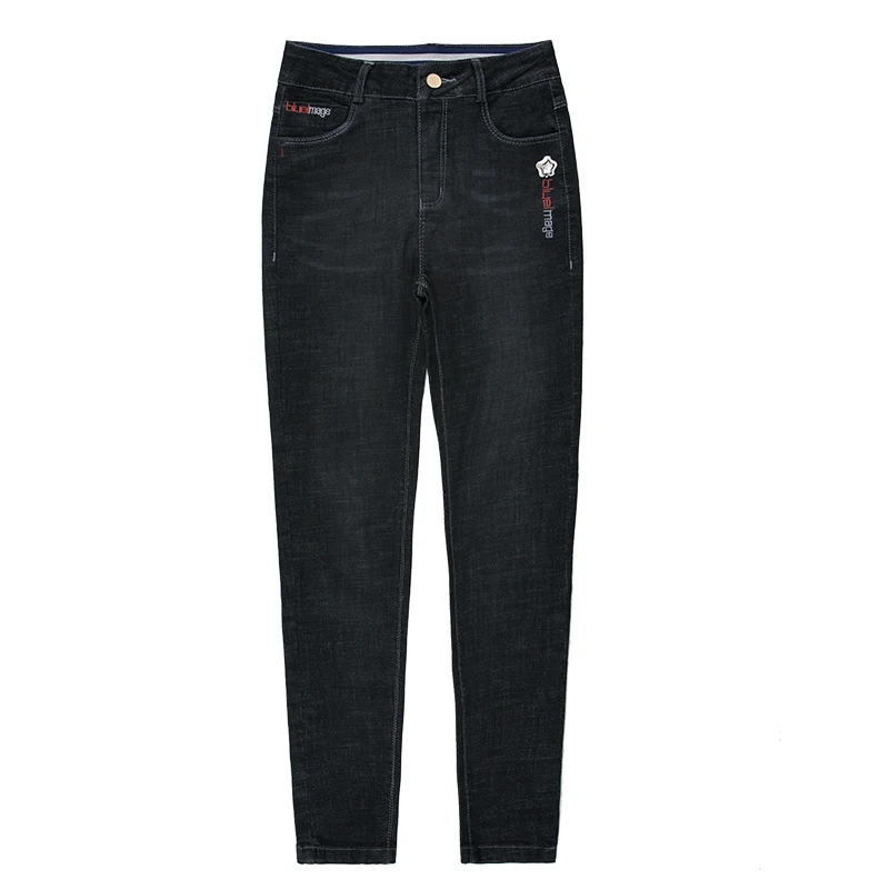 

2019 Jeans Woman Autumn High Waist Skinny Pencil Pants Streetwear Stretchable Denim Jeans Plus Size 3XL 4XL 5XL 6XL