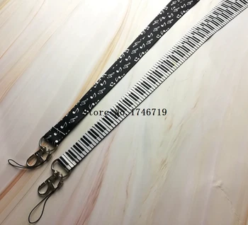 

Hot Selling 1 Pcs musical note Piano keyboar Lanyards Neck Strap Keys Camera ID Card Lanyard Mobile Phone Neck Straps RD-14