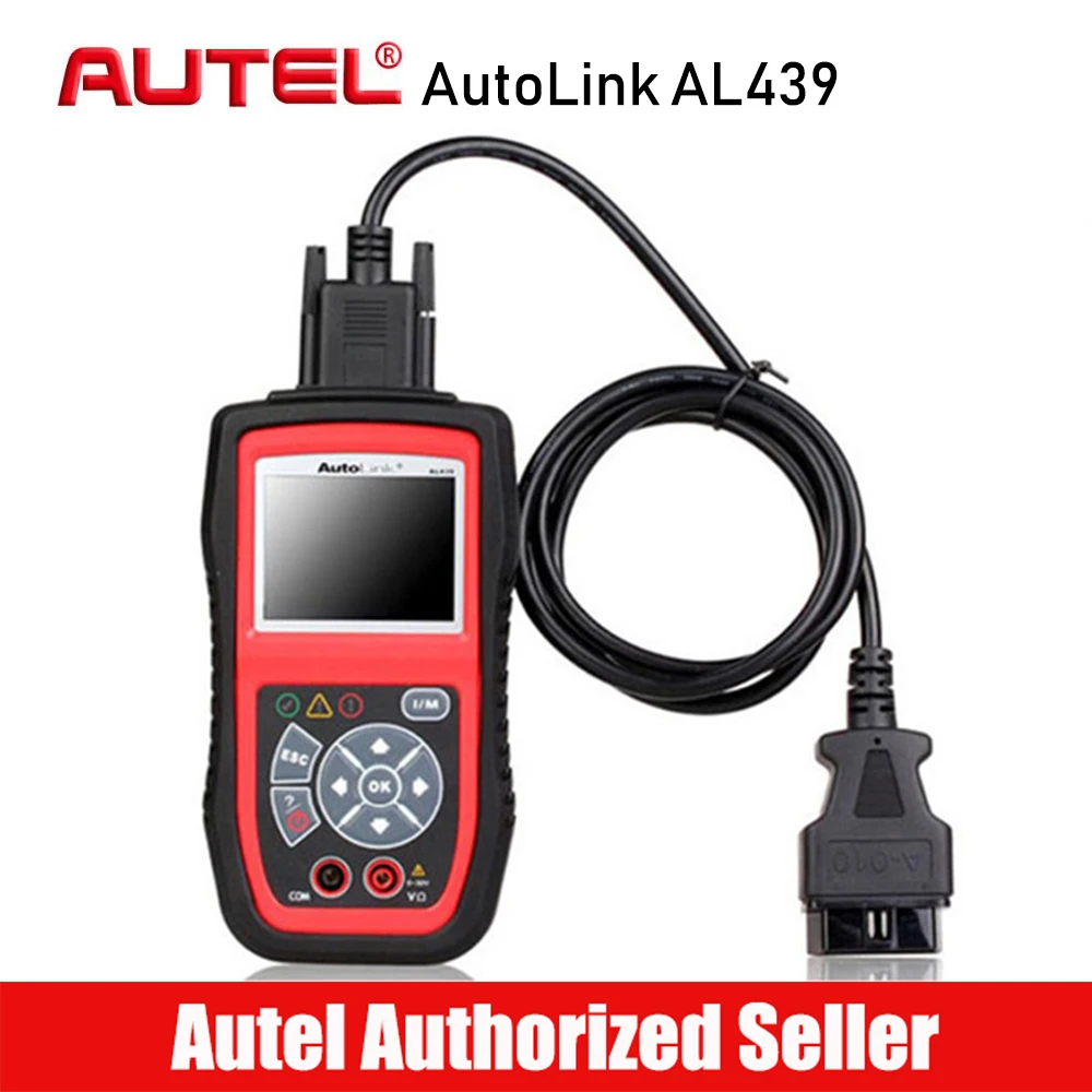 

Autel Autolink AL439 OBDII Electrical Test Tool Auto MultiMeter AVOMeter Scanner Color Screen Diagnostic Engine Code Scanner