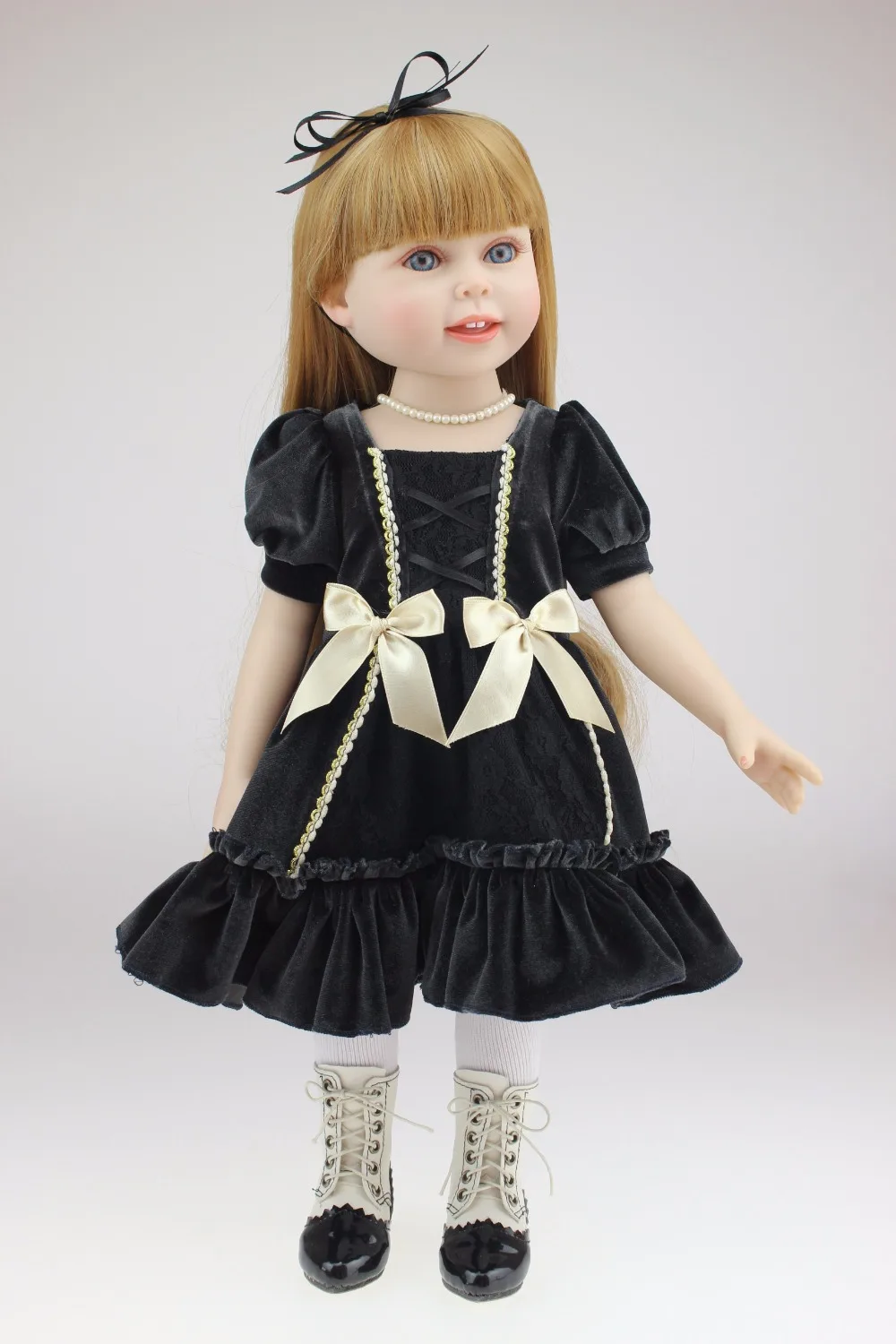NPK 45cm Silicone Baby Doll Pretty princess Baby Doll 100 Handmade