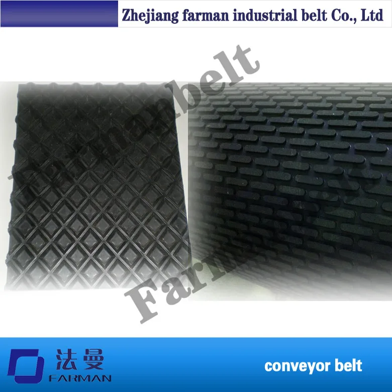 Hot sale sanding machine pvc lattice pattern conveyor belt