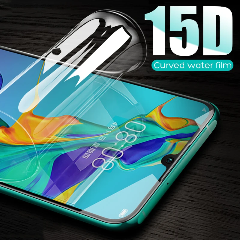

15D Hydrogel Protective Film For Huawei P20 Lite P30 Pro P10 Plus Screen Protector For Huawei Honor 10 V10 9 Lite Not Glass
