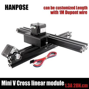 

Openbuilds NEMA17 17hs3401 Stepper motor V-Slot Cross straight linear module for Reprap 3D printer Typewriter HPV3