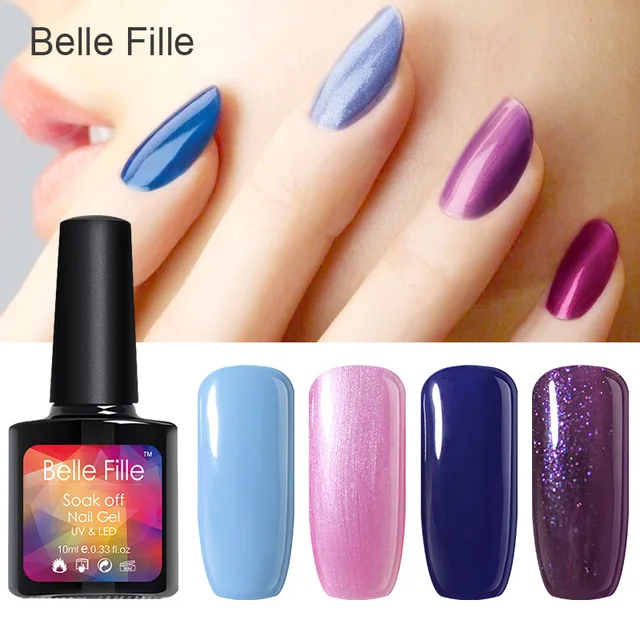 10ml Light Color Uv Gel Nail Polish Bling Nail Gel Lacquer Long