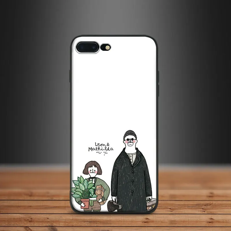 

Leon The Professional Cartoon Drawing Tpu Soft Silicone Phone Case Cover Shell For Apple IPhone 5 5s SE 6 6s 7 8 Plus X 10
