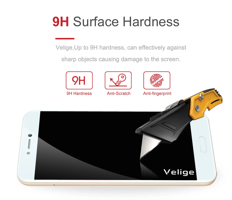 Velige Full Cover Tempered Glass For Xiaomi Mi 5C Mi5C M5C 5 C Xiomi Mi 5C Screen Protector 2.5D Protective Guard Glass Film (10)