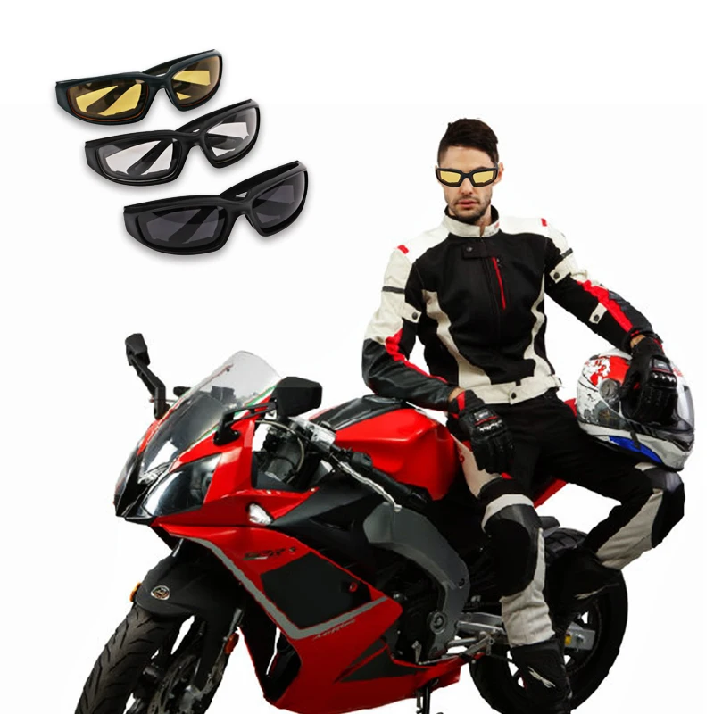 Лыжные прозрачные мотоциклетные очки, очки для верховой езды, ветрозащитные мотоциклетные очки, УФ защитные мотоциклетные байкерские очки