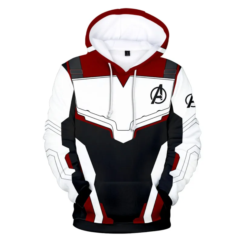 

Avengers Endgame Quantum Realm Sweatshirt with hooded Advanced Tech Hoodie Cosplay Costumes 2019 new superhero Iron Man Hoodies